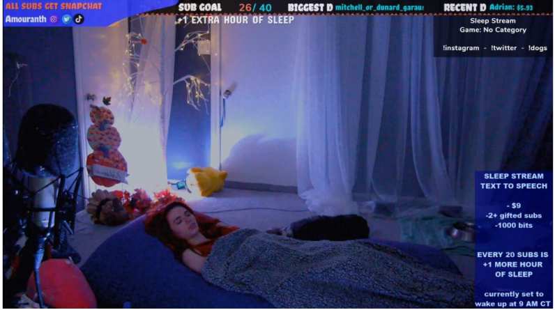 Report: March was Twitch’s biggest month to date, with 2B+ hours watched, helped by “sleep streaming,” where popular streamers film themselves while sleeping